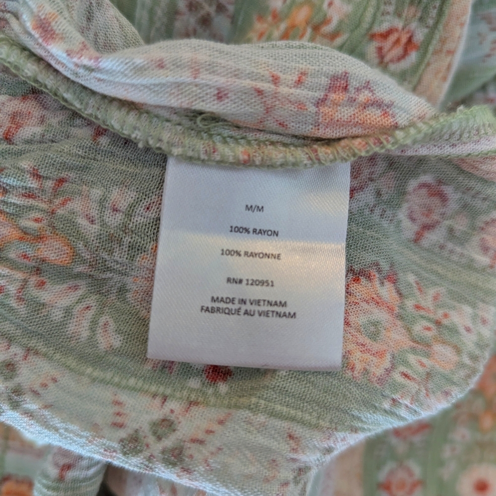Bohemian Floral Wide Leg Pants - Picture 7 of 7